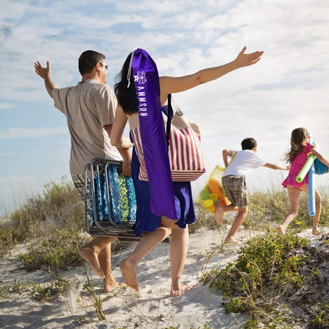 AMMSUN bolsa de transporte con correas facilita llevarla a la playa