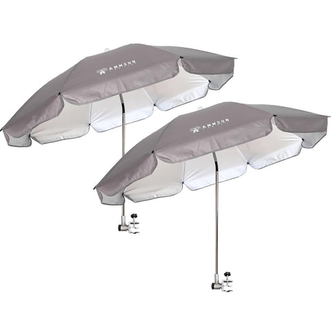 AMMSUN vista frontal del pack de 2 sombreado portátil, protección UPF50+