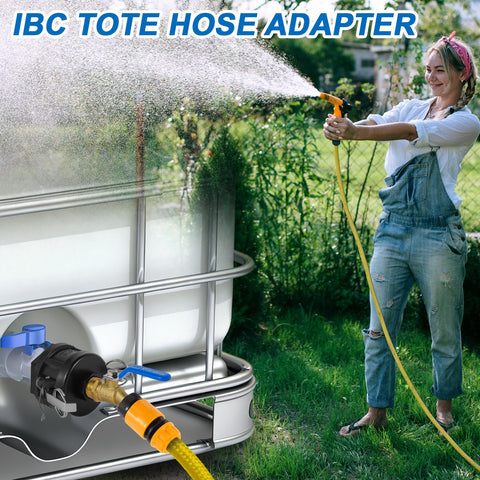 Ana Ark en uso trasvasando agua desde IBC a contenedor menor eficientemente