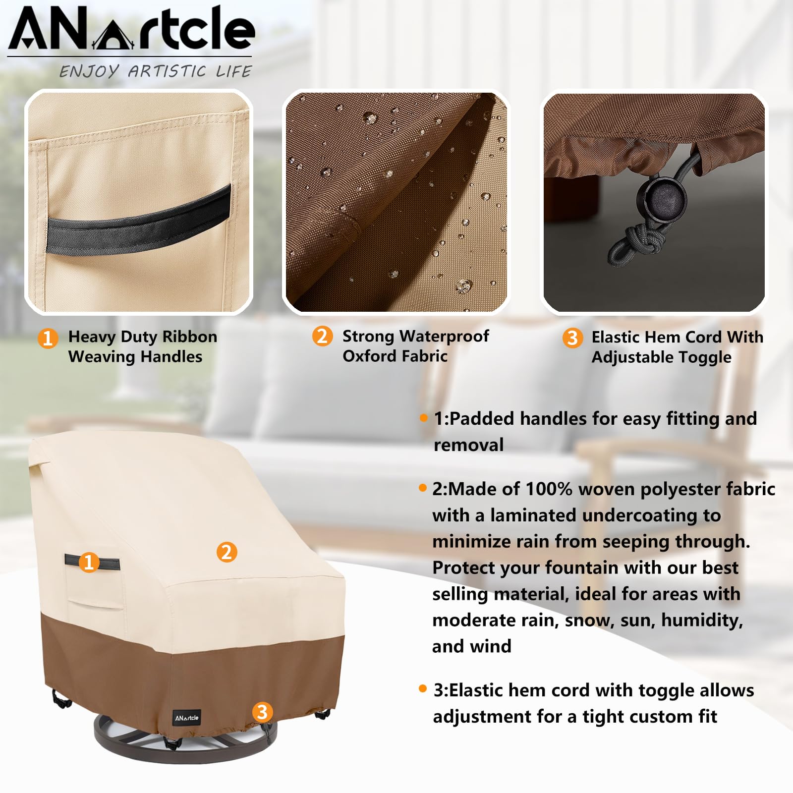 ANartcle cierre 1-Click manteniendo la funda fija en condiciones ventosas