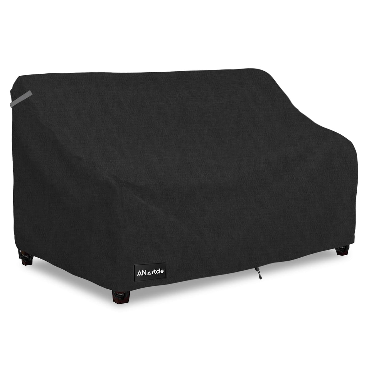 ANartcle funda loveseat frontal mostrando cobertura total y protección