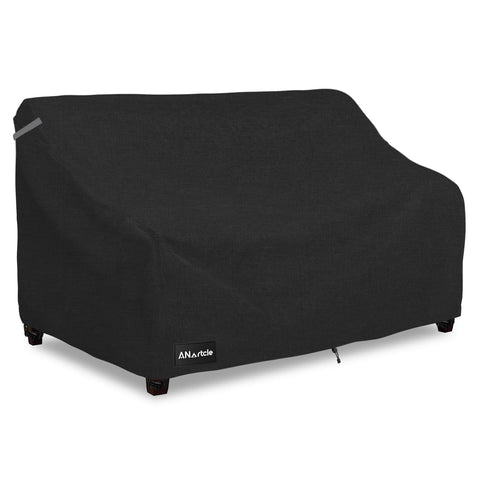 ANartcle funda loveseat frontal mostrando cobertura total y protección