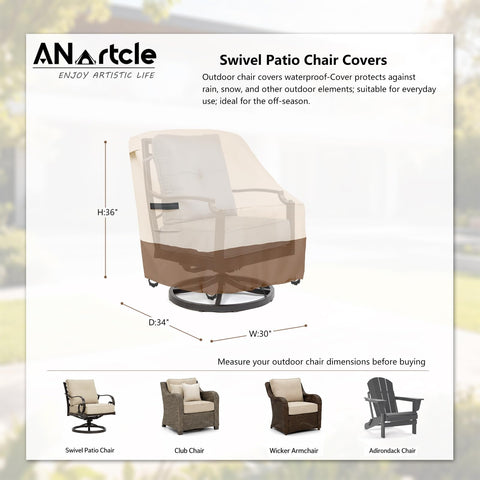 ANartcle funda colocada en sillón giratorio demostrando cobertura completa