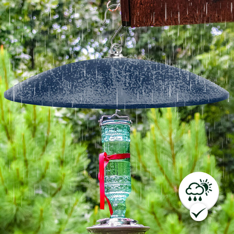 andergi capota bajo lluvia que mantiene secos los alimentos del comedero