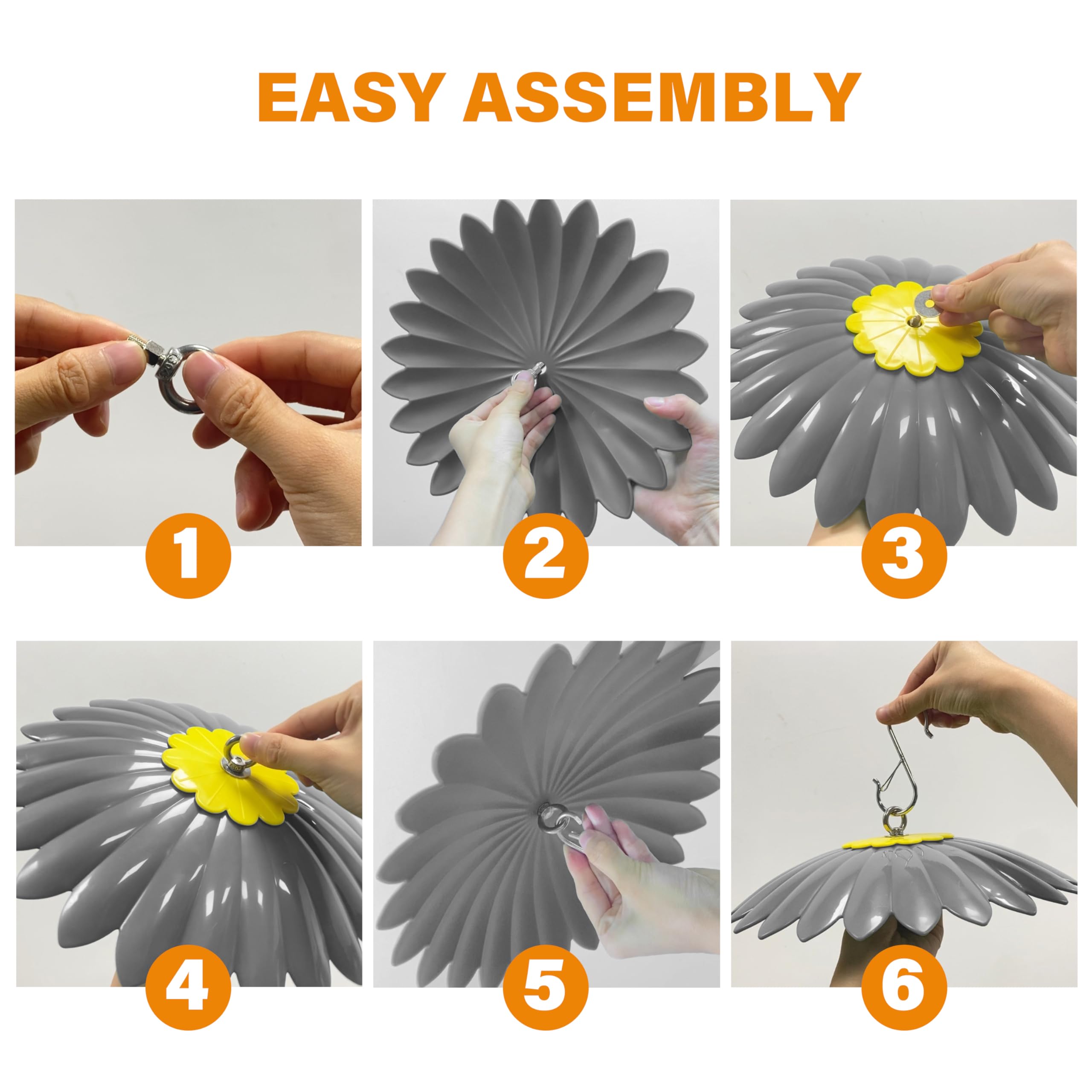 andergi sombrilla en jardín con aves, aporta sombra y atractivo visual
