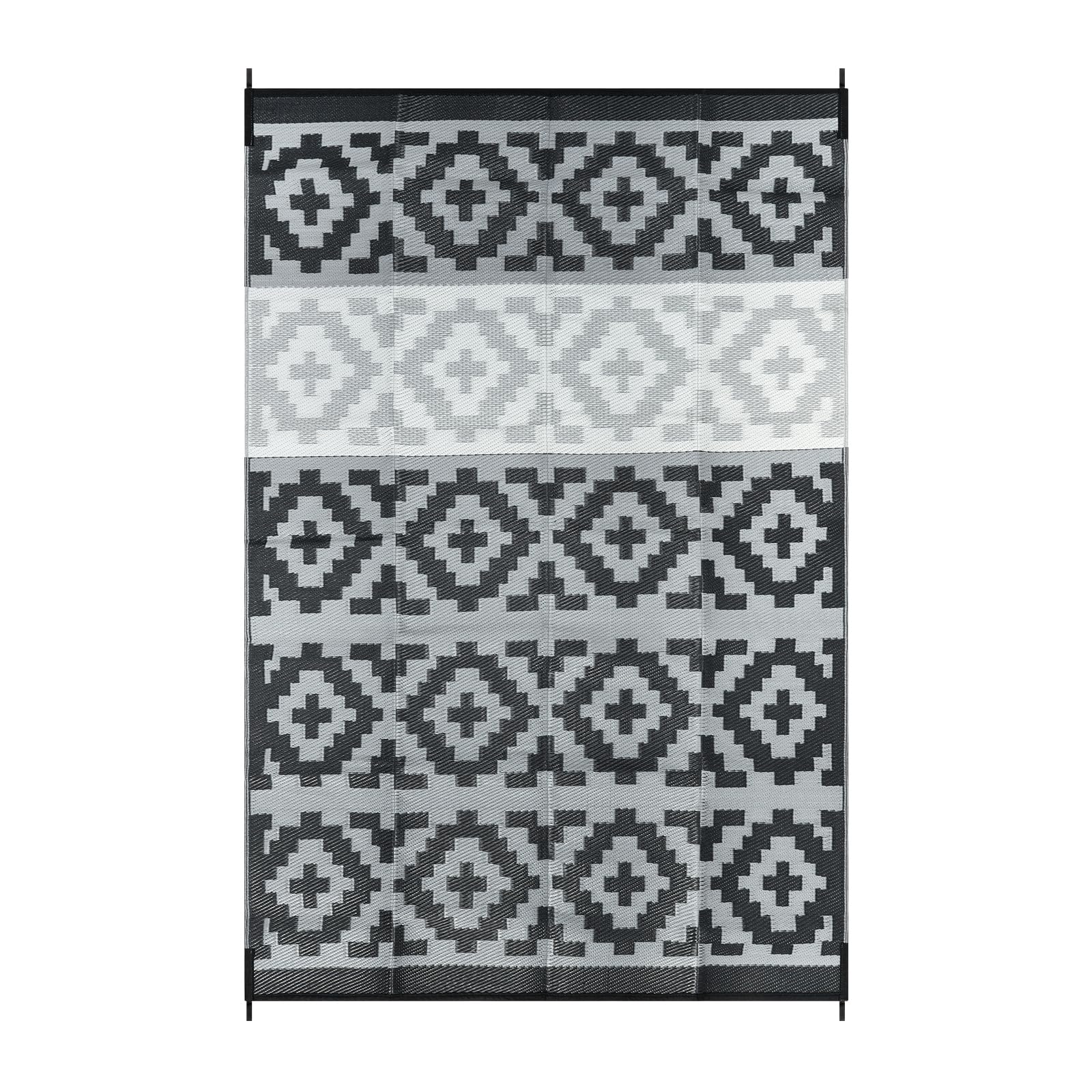 Anidaroel reversible negro y gris versatilidad decorativa