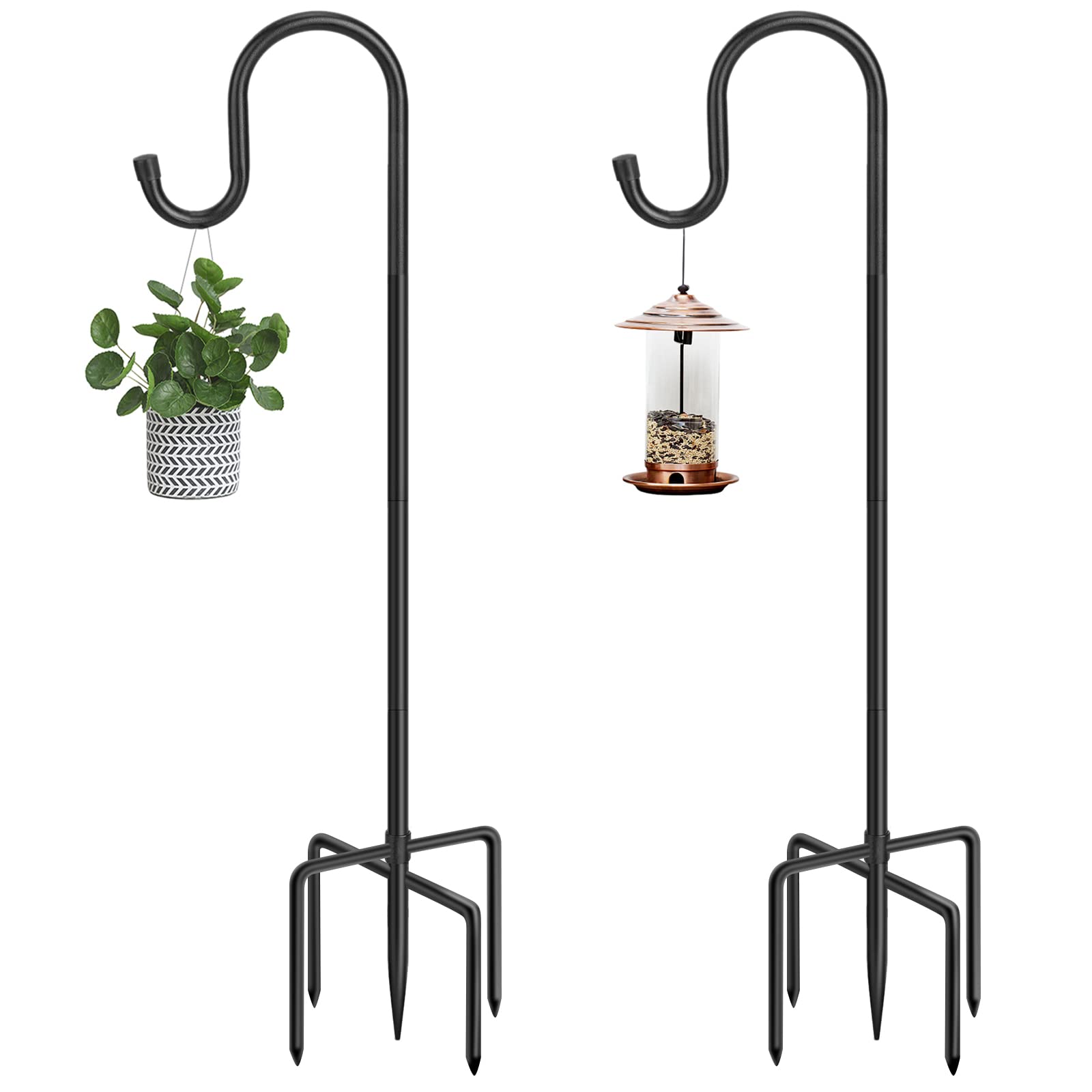 ANIDEER vista frontal de la pértiga de 48 pulgadas, aporta elegancia en jardín