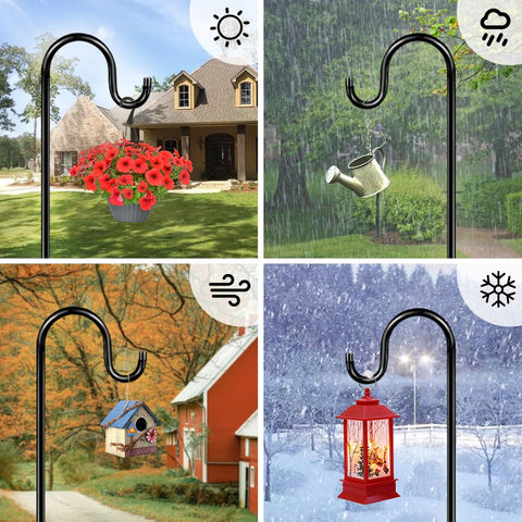 ANIDEER poste sosteniendo linterna solar ilumina espacio exterior