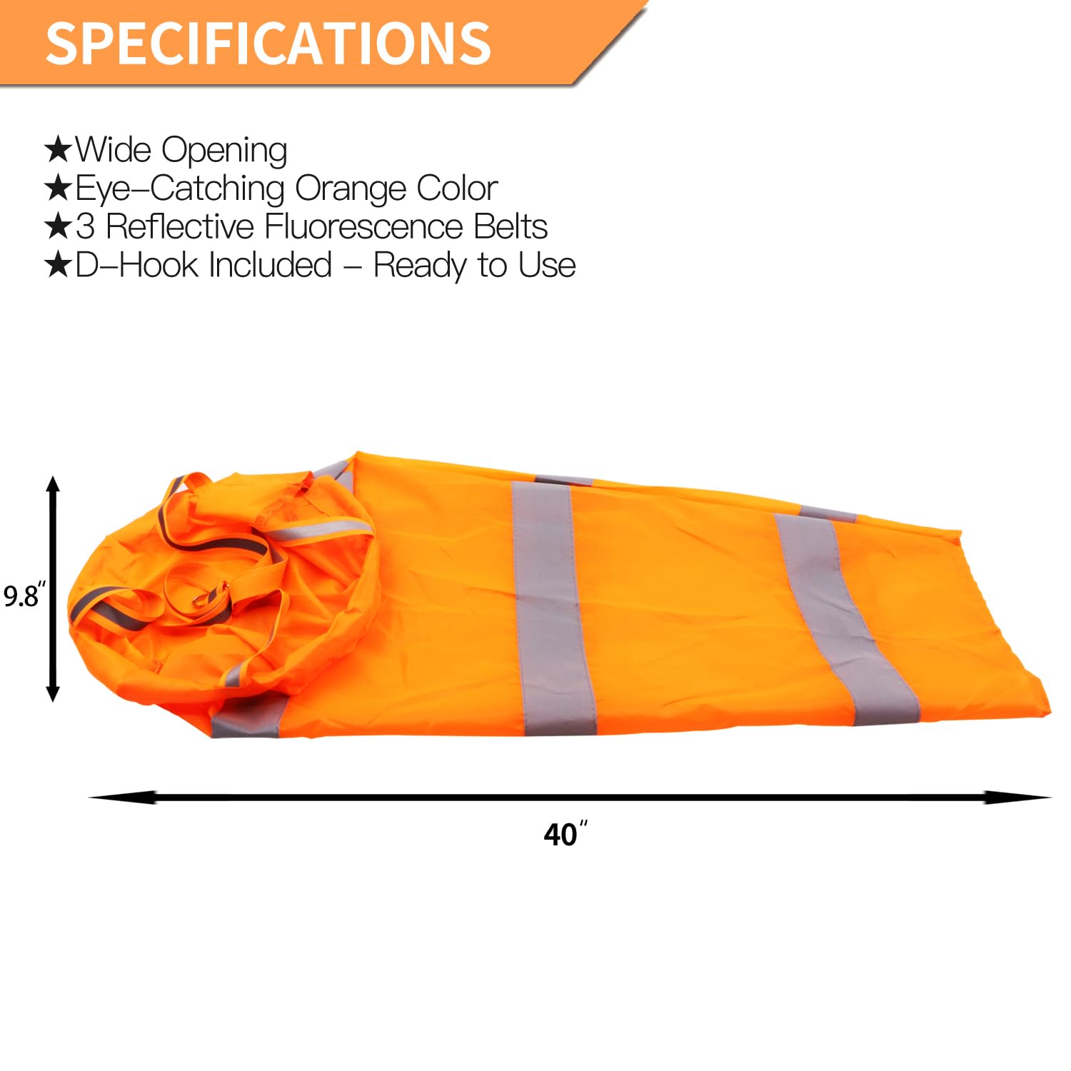 Anley windsock textura rip-stop poliéster resistente, mayor durabilidad