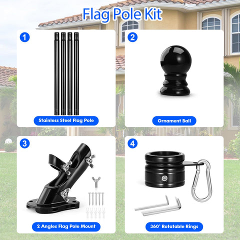 Anovo kit con tornillos y tacos listo para instalar