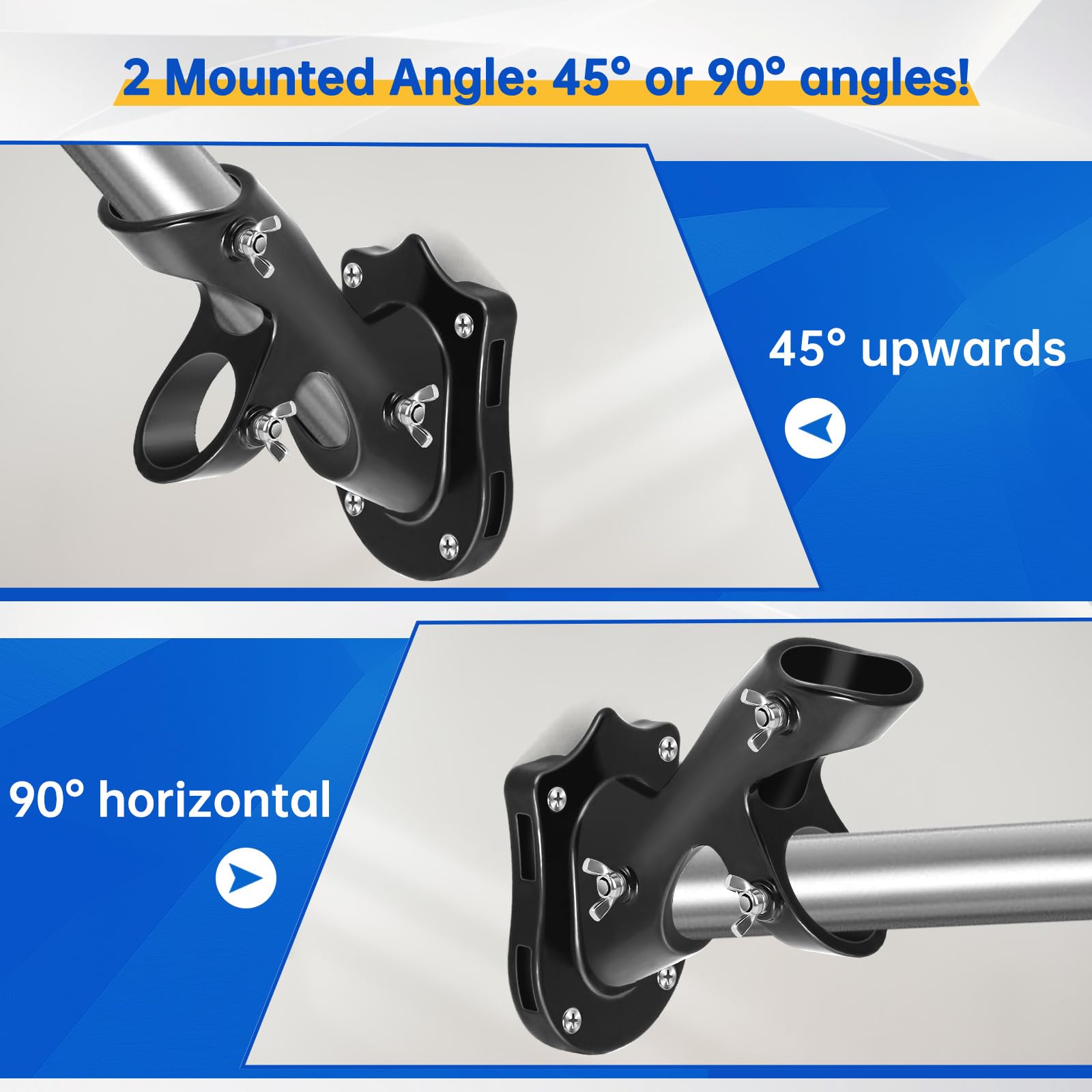 Anovo soporte ajustable 45°/90° sujeción segura en fachada
