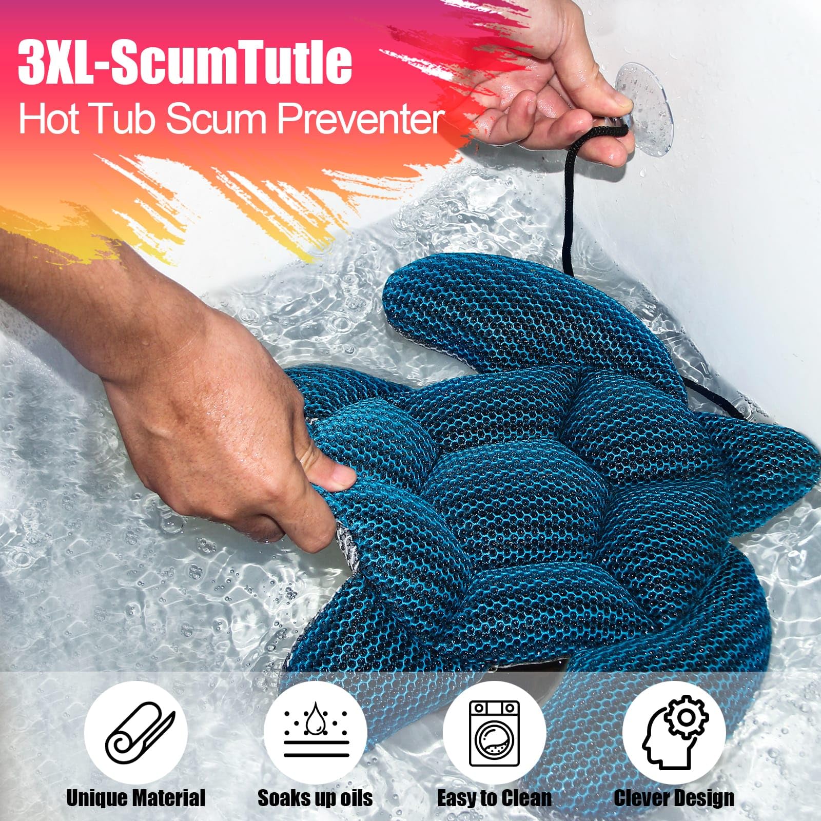 ANSLCA 3XL-Scum Turtle detalle de costuras robustas que garantizan durabilidad