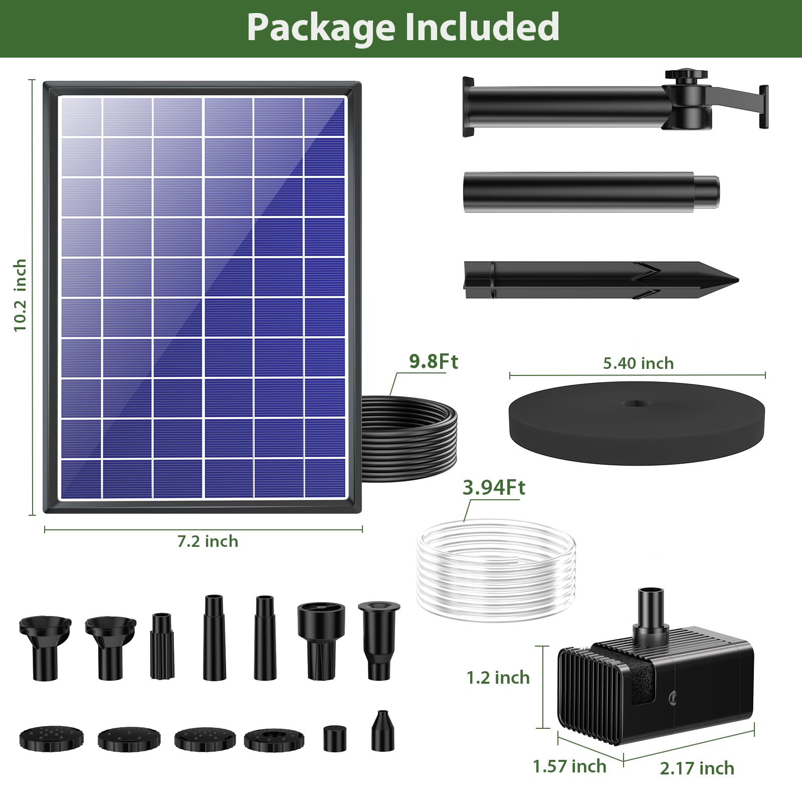 antfraer panel solar 8W colocado en jardín para máxima carga