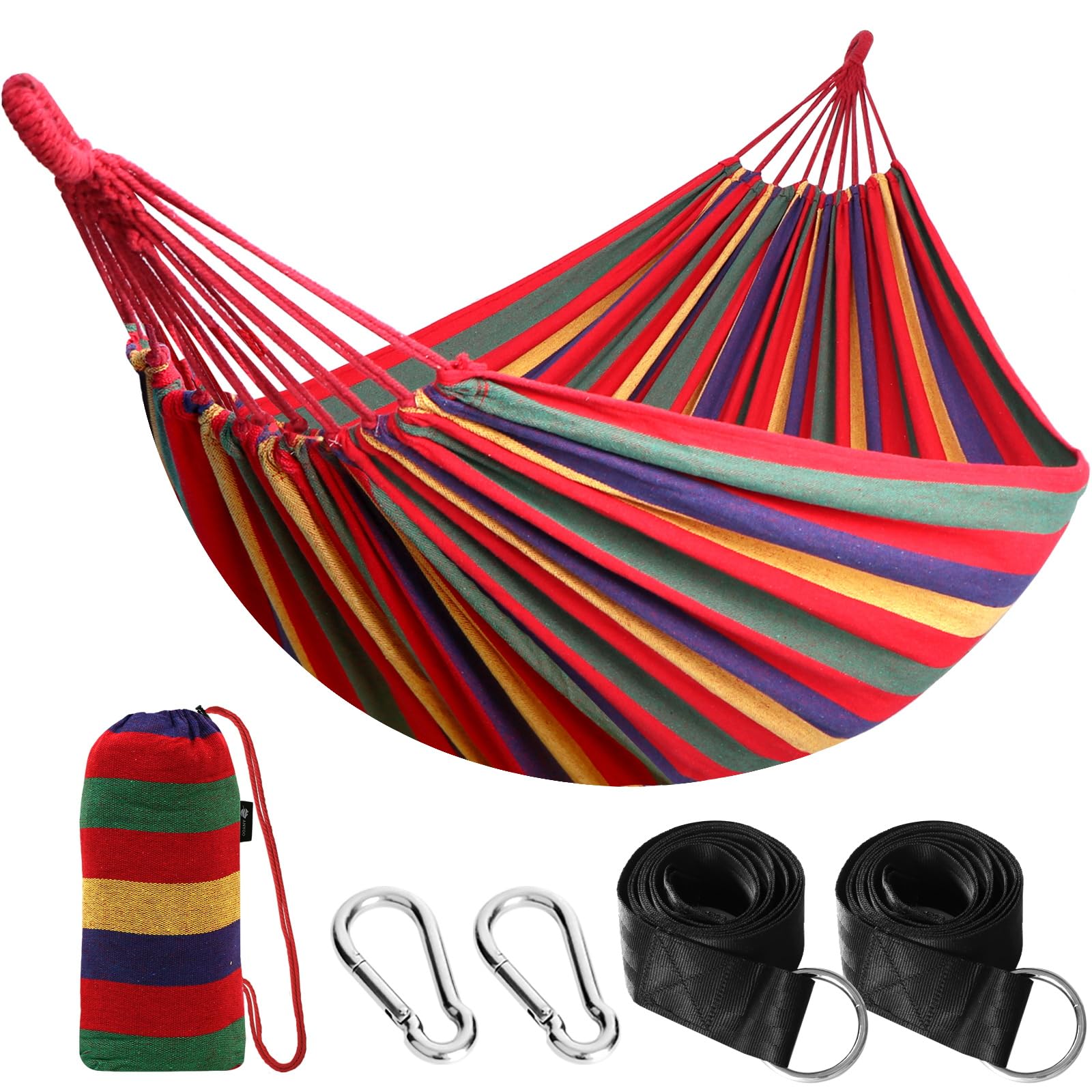 ANYOO hamaca frontal empacada mostrando portabilidad y diseño