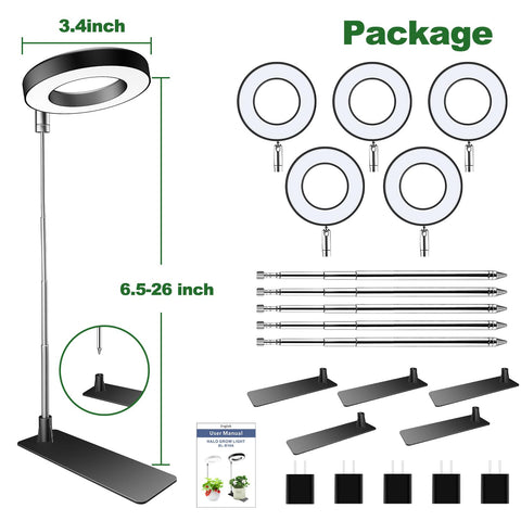 Aokrean escena en salón iluminando varias plantas para un ambiente saludable
