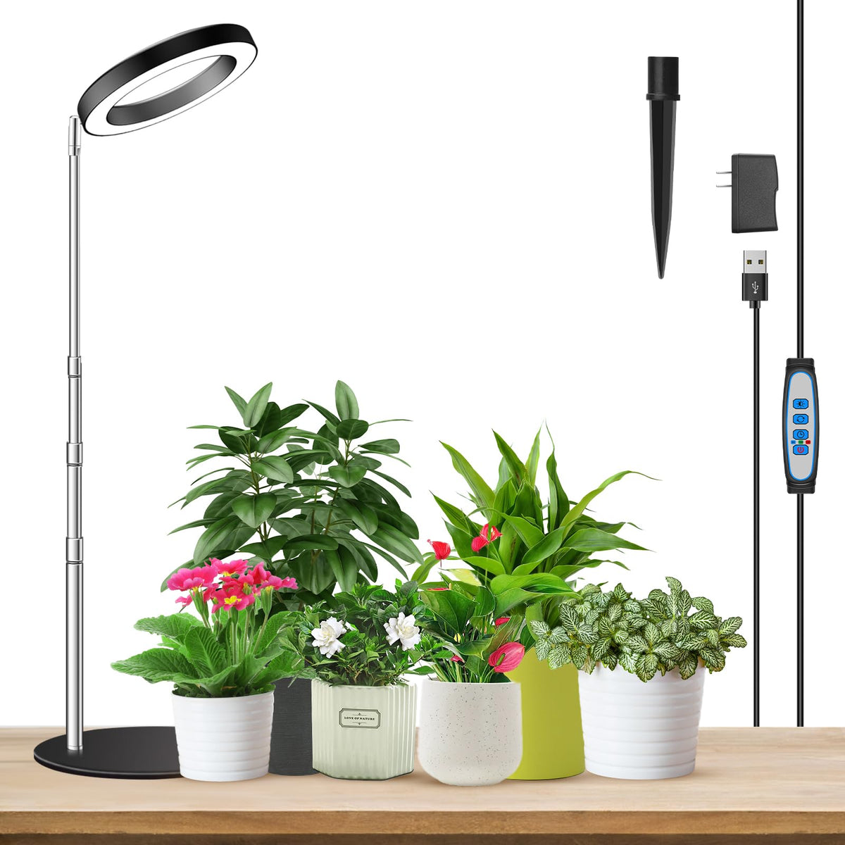 Aokrean vista frontal del producto con caja mostrando tamaño y diseño