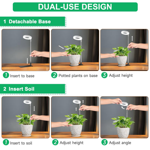 Aokrean Halo instalada en maceta demostrando crecimiento saludable de plantas