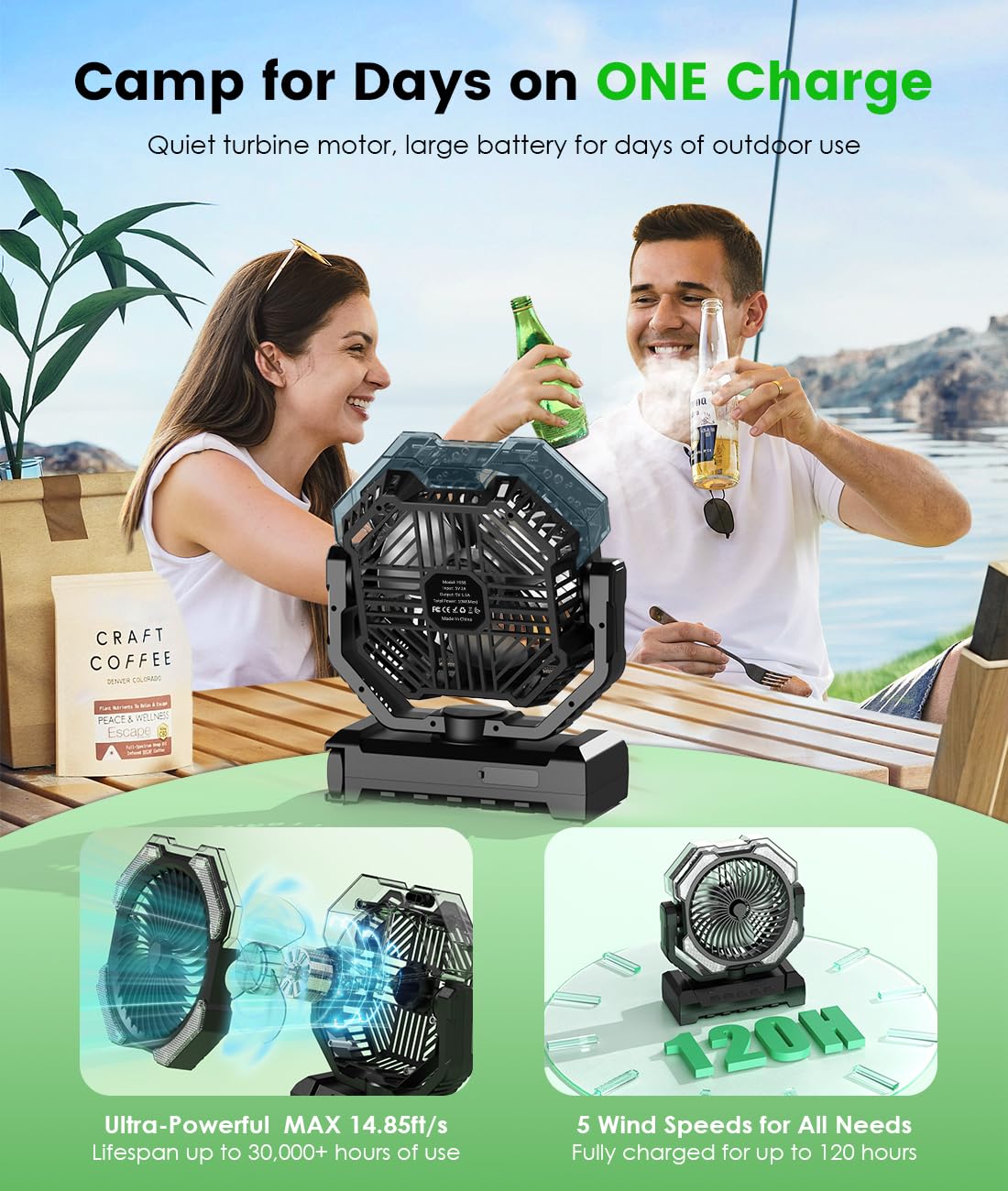 Aopircs acabado ABS robusto resistente a golpes ideal para exteriores