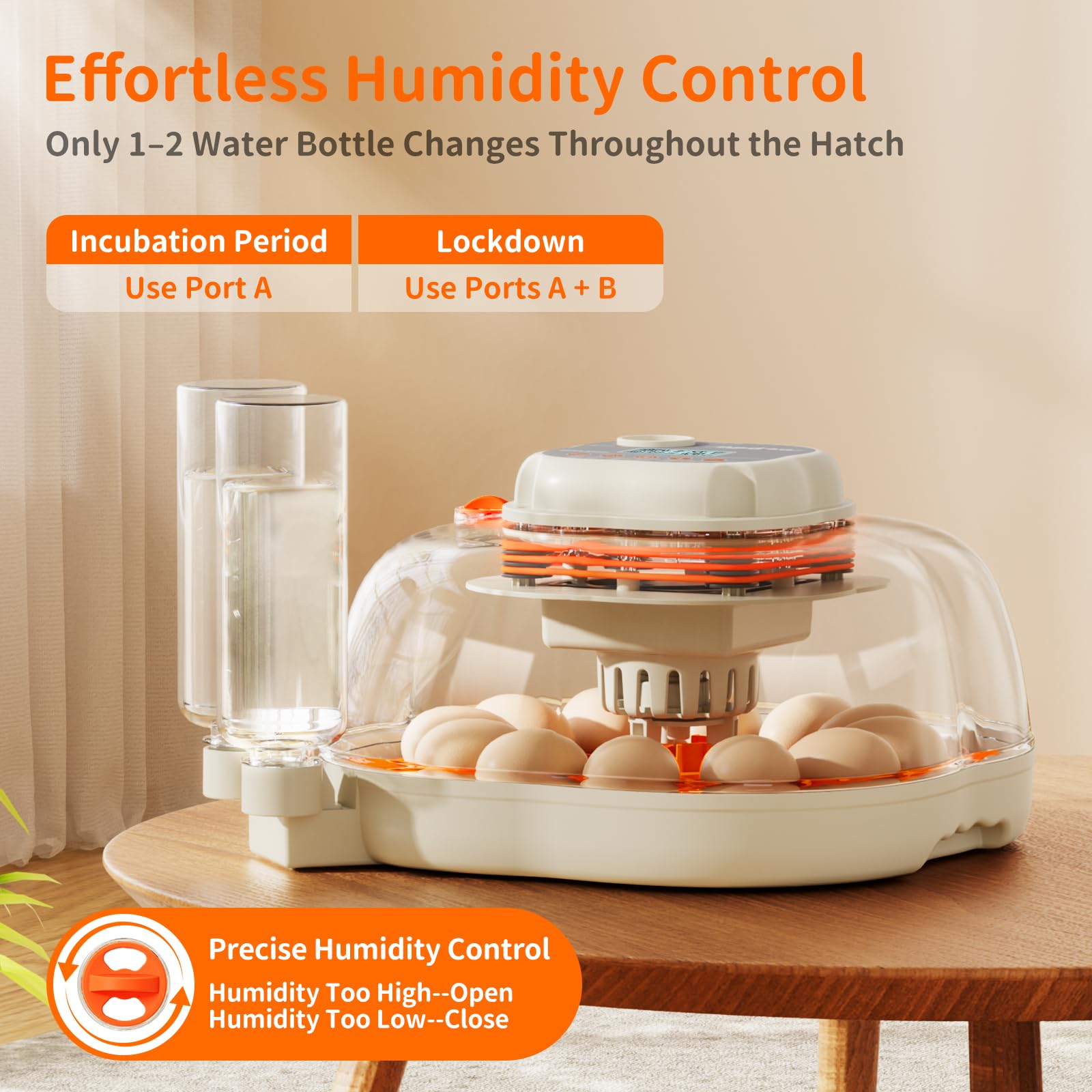 APDOE panel de control cercano con botones, ajuste fácil de temperatura y tiempo