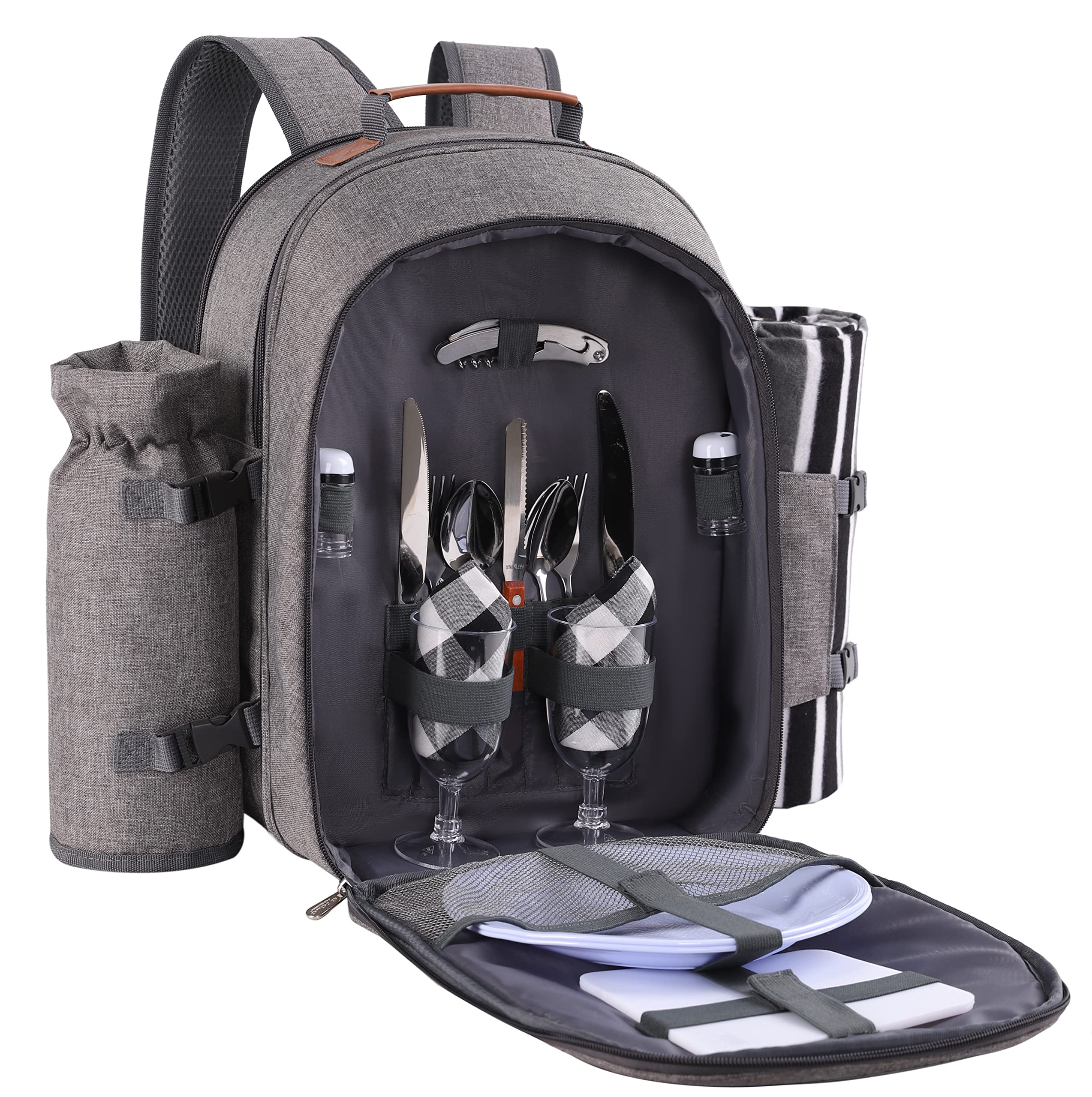apollo walker vista frontal de la mochila mostrando diseño práctico y capacidad