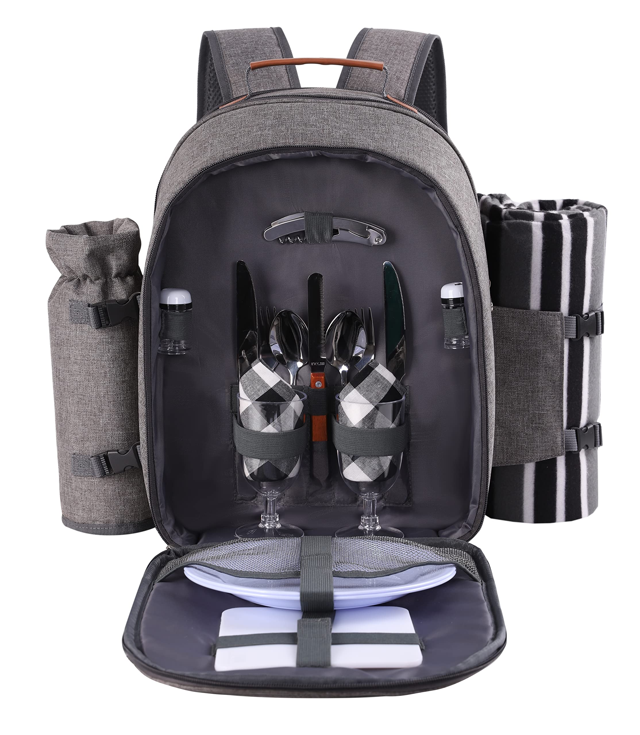 apollo walker interior con compartimentos térmicos y bolsa desmontable para limpieza fácil