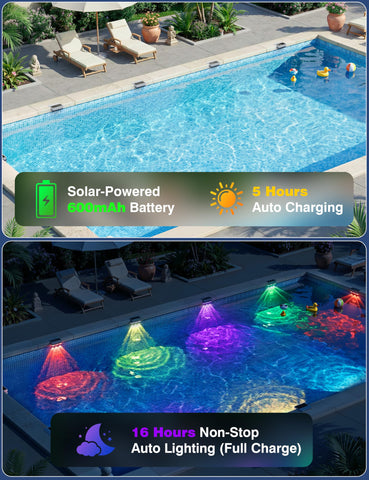 APONUO luz instalada en pared de piscina creando ambiente seguro
