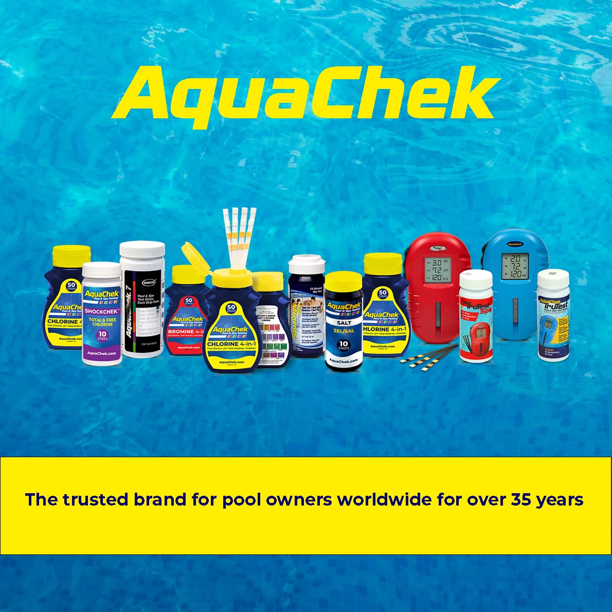 AquaChek comparador de colores con lectura fácil para ajustar químicos