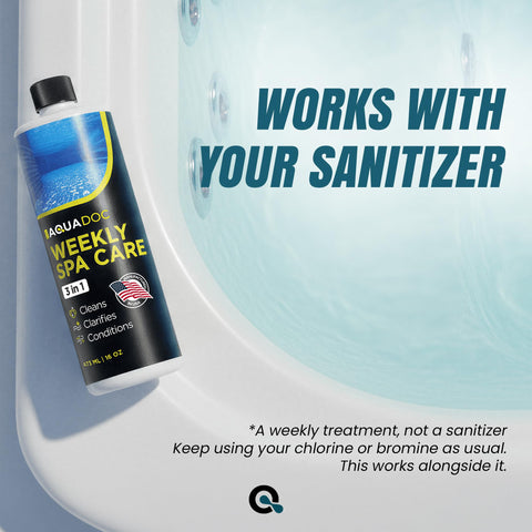 AquaDoc empaque con sello made in USA resaltando calidad
