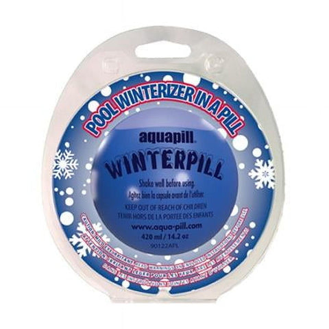 Aquapill pastilla WinterPill primer plano de la textura y tamaño que facilita liberación lenta