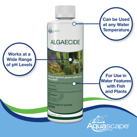 Aquascape aplicación directa en estanque para eliminar algas visiblemente