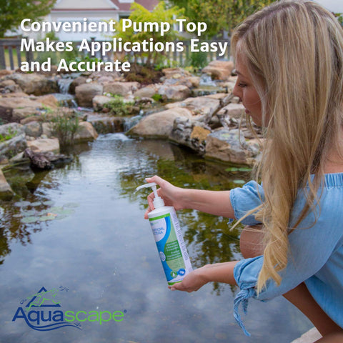 Aquascape uso en estanque demostrando mejora en claridad del agua y salud ecológica