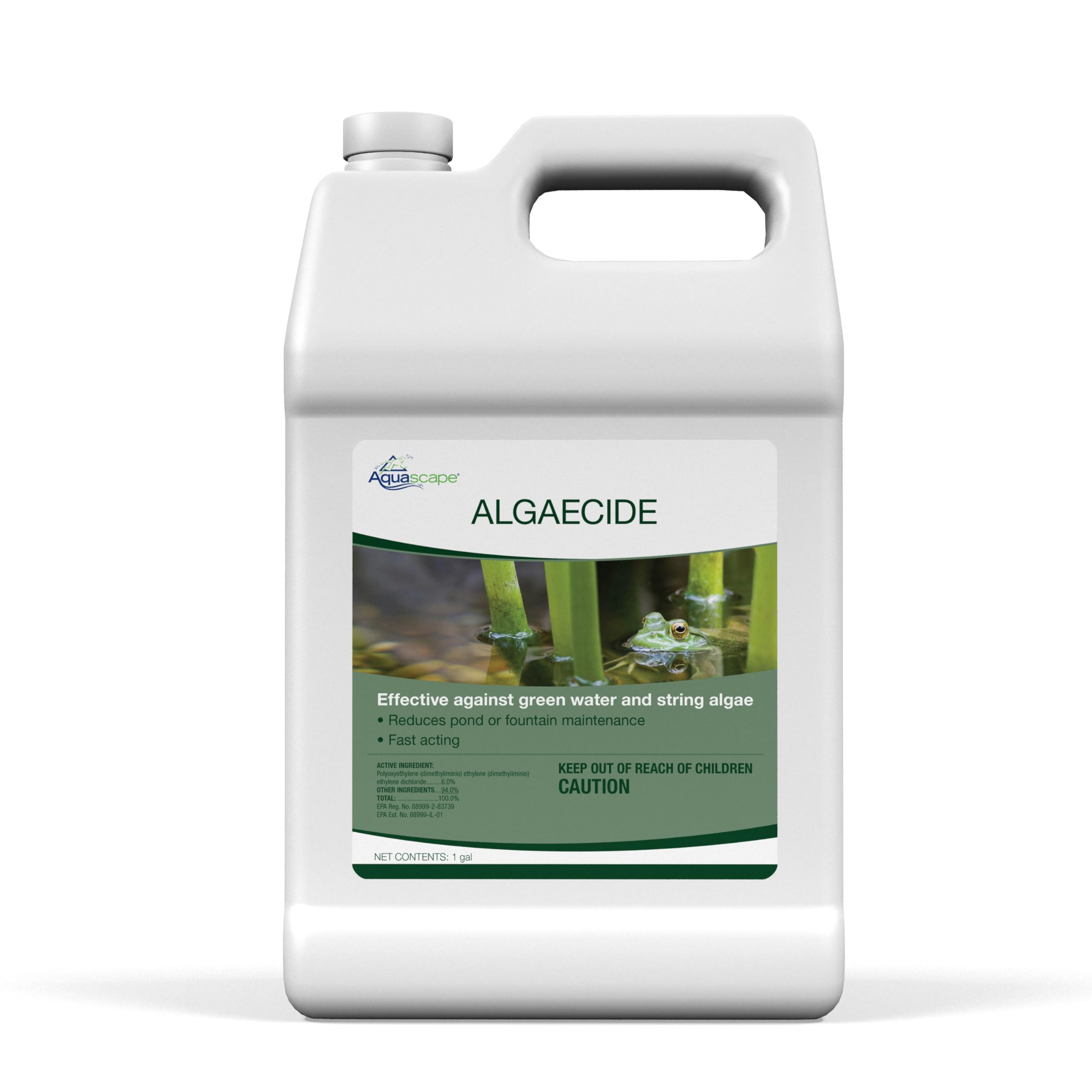 Aquascape frontal del envase mostrando presentación y volumen