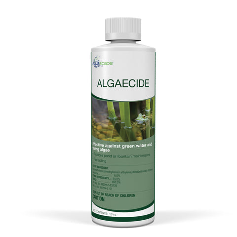 Aquascape envase frontal mostrando la botella y dosificación clara