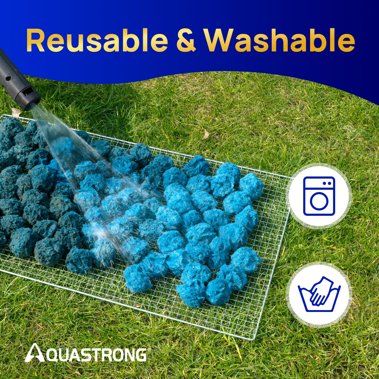 AQUASTRONG piscina con agua cristalina gracias a filtración efectiva