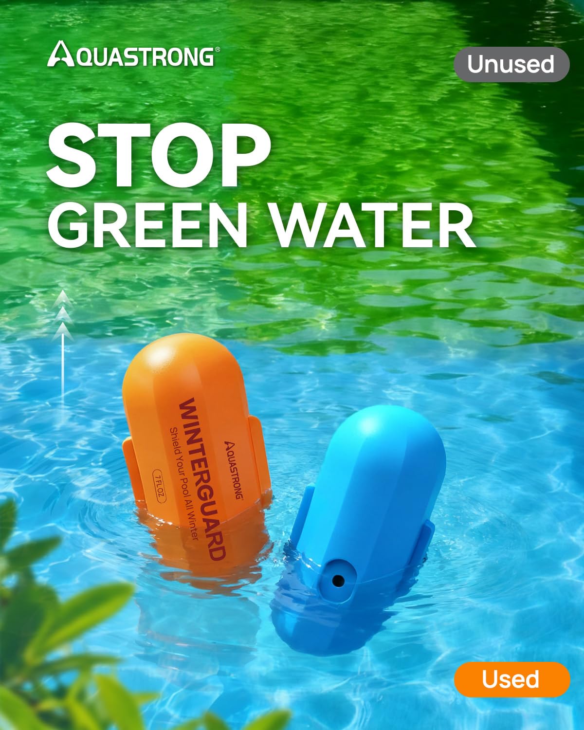 AQUASTRONG aplicación en piscina con beneficio de tratamiento duradero