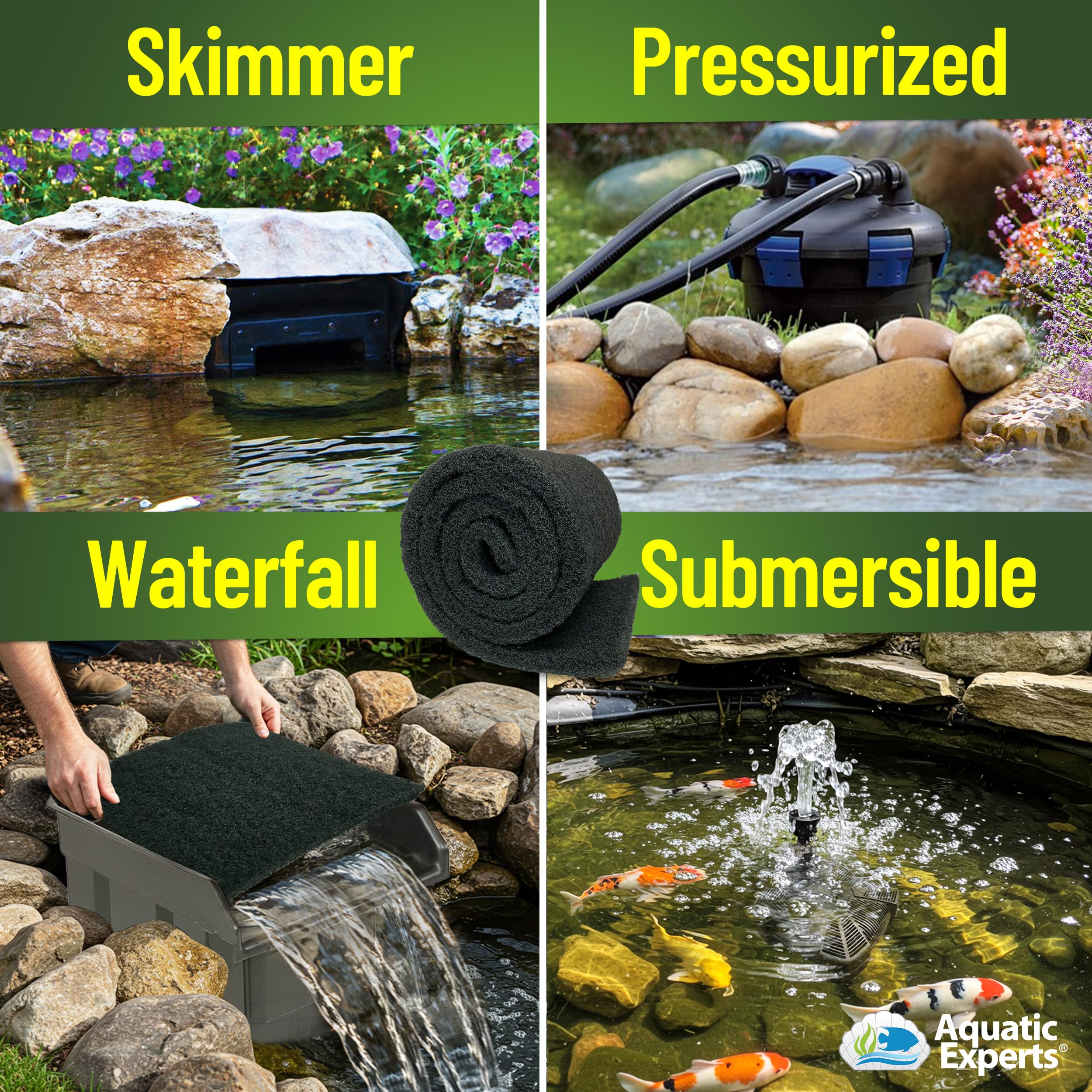 Aquatic Experts comparación de escala con regla, dimensiones 16" x 56" claras y precisas