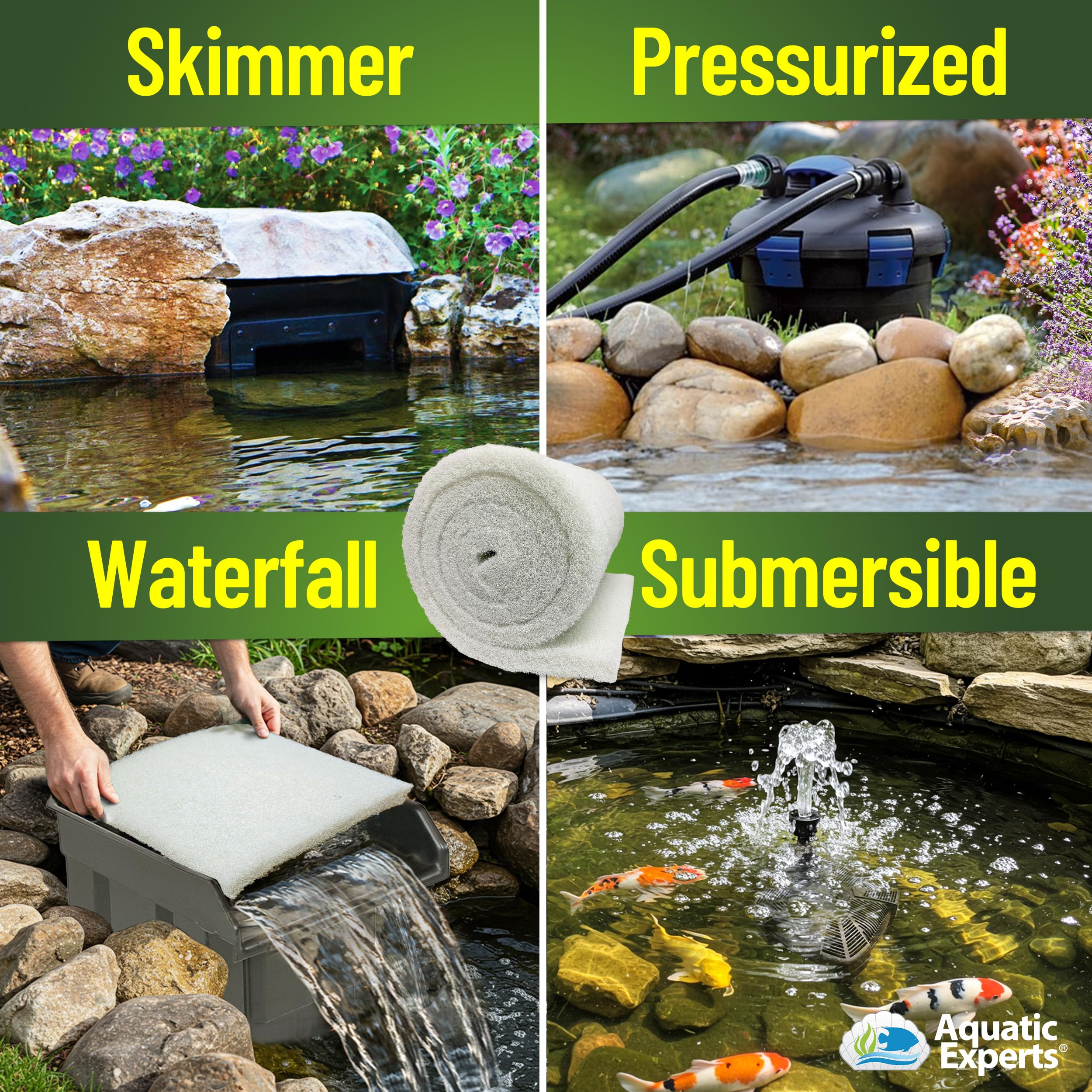 Aquatic Experts pad cortada a medida, ajuste personalizado y ahorro