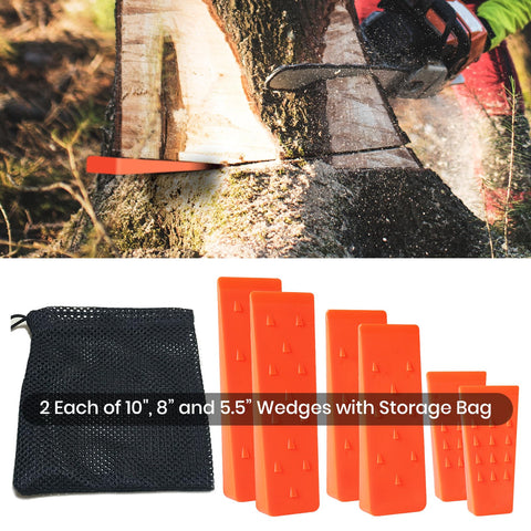 AR-PRO conjunto de cuñas sobre suelo de bosque para trabajo profesional