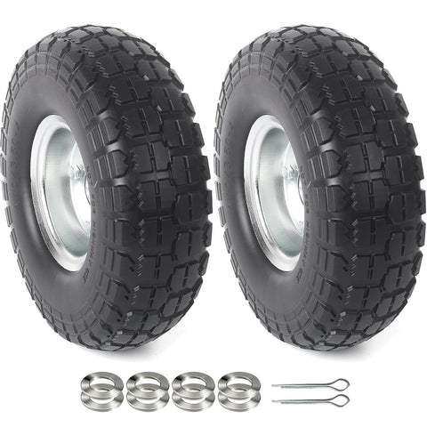AR-PRO rueda frontal pack de 2 mostrando montaje y robustez