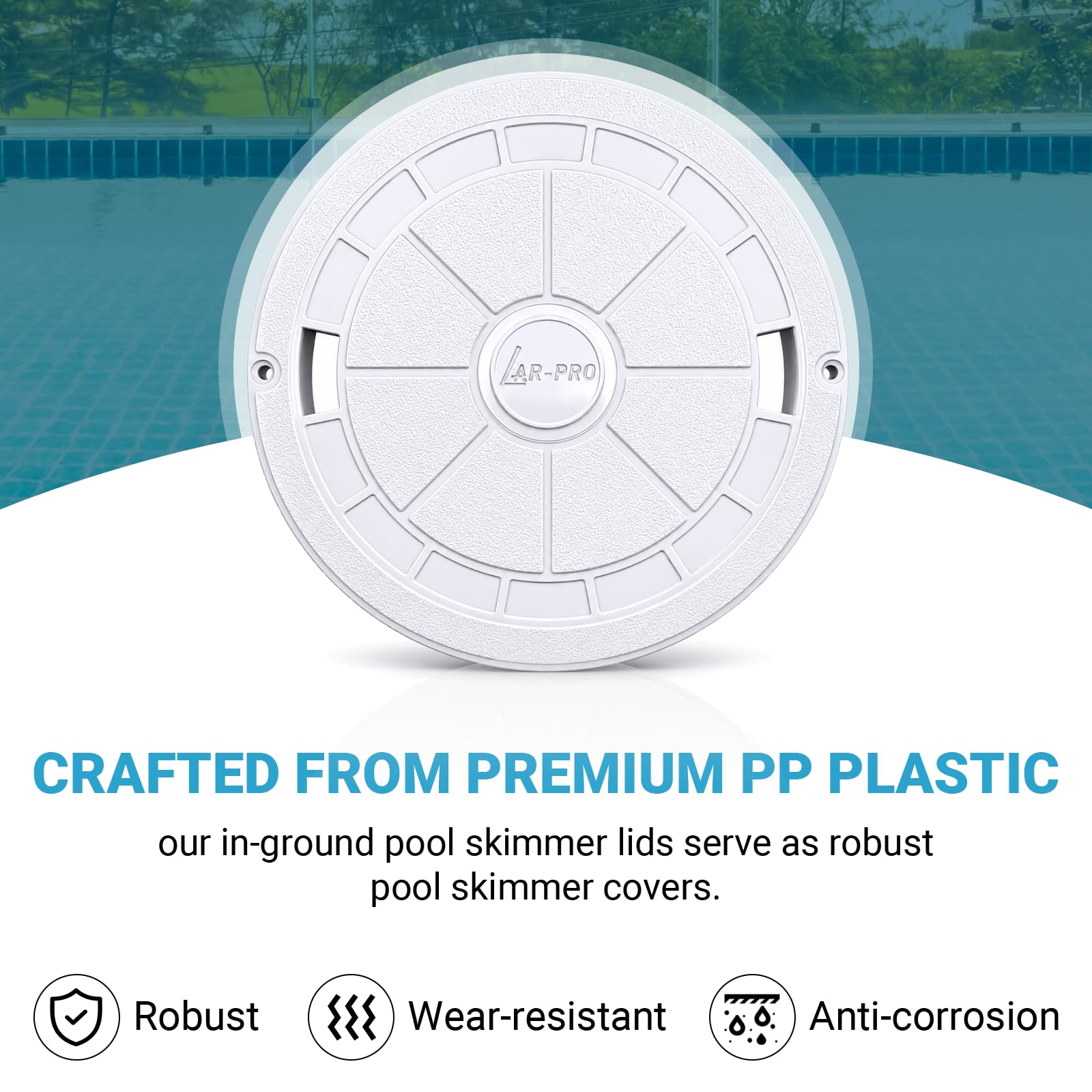 AR-PRO vista inferior destacando orificios y reborde de montaje