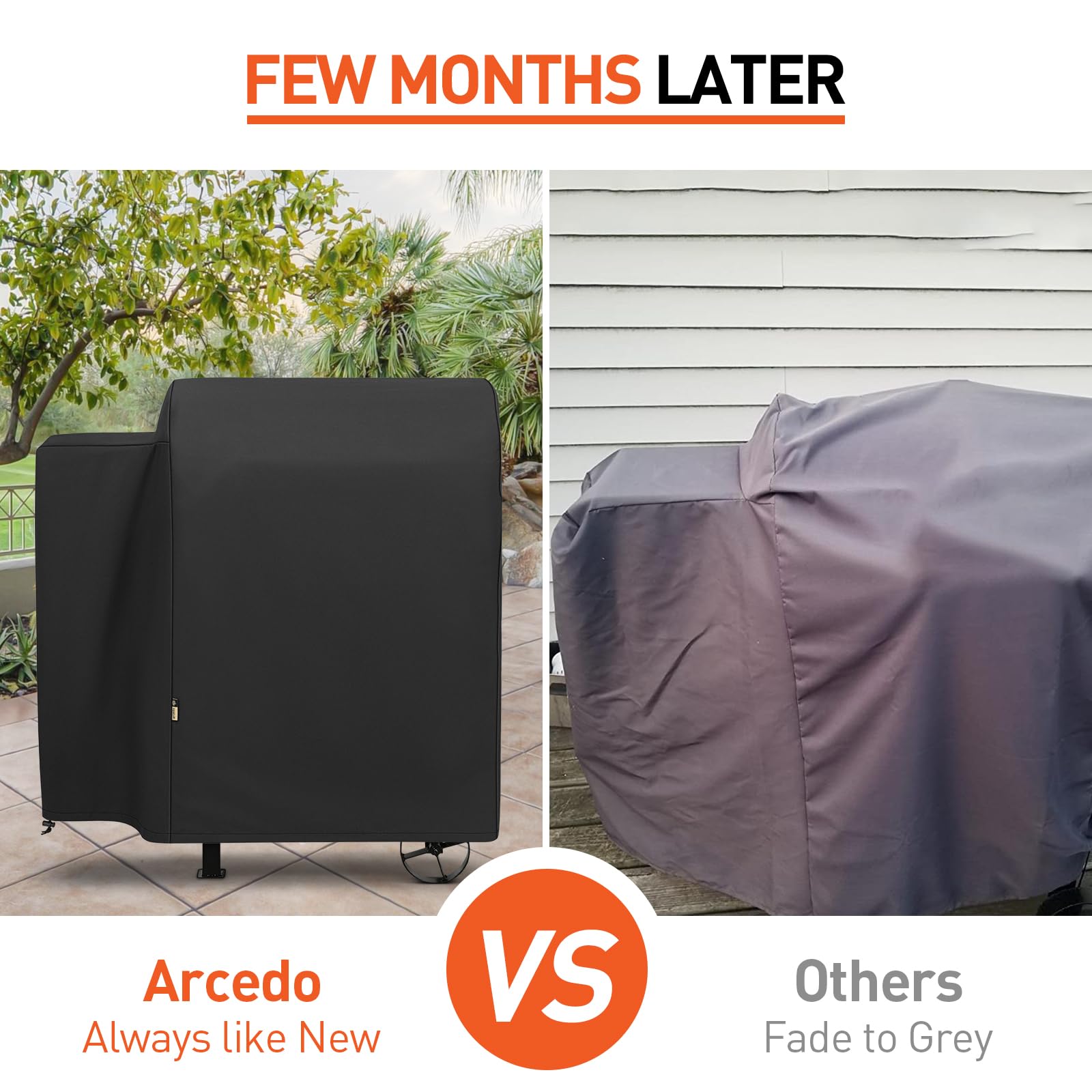 Arcedo cubierta colocada en Pit Boss 700FB demostrando compatibilidad
