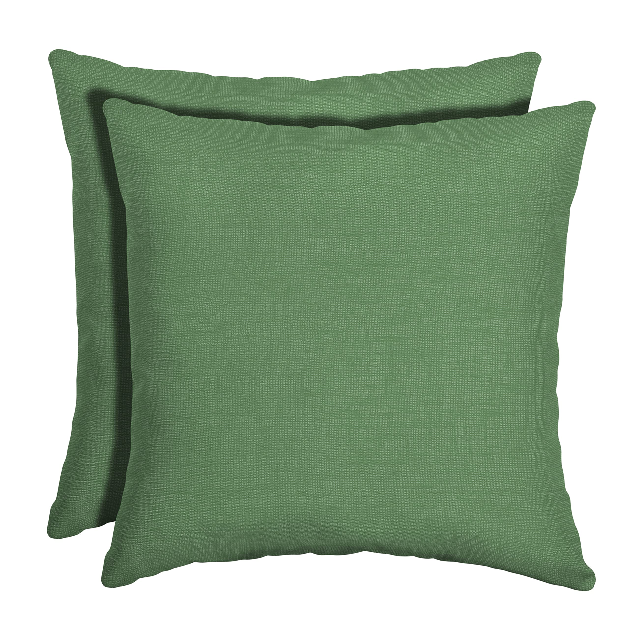 Arden cojín frontal moss green mostrando color y forma duradera