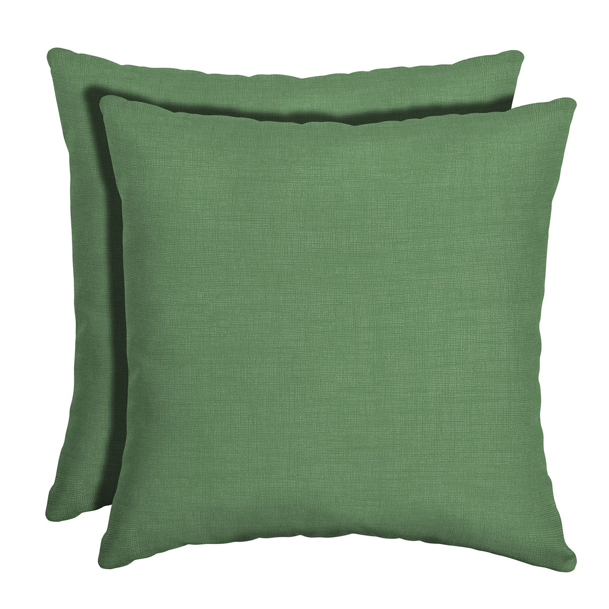 Arden cojín frontal moss green mostrando color y forma duradera