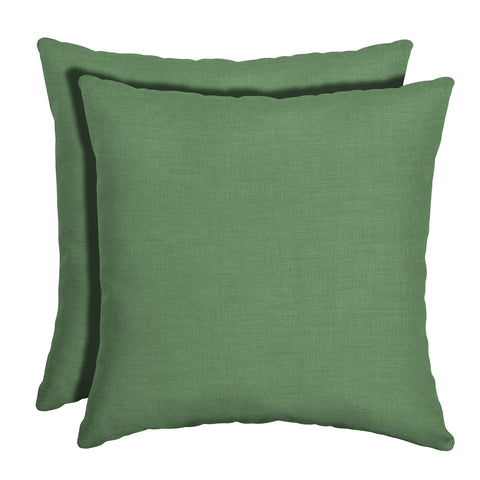 Arden cojín frontal moss green mostrando color y forma duradera