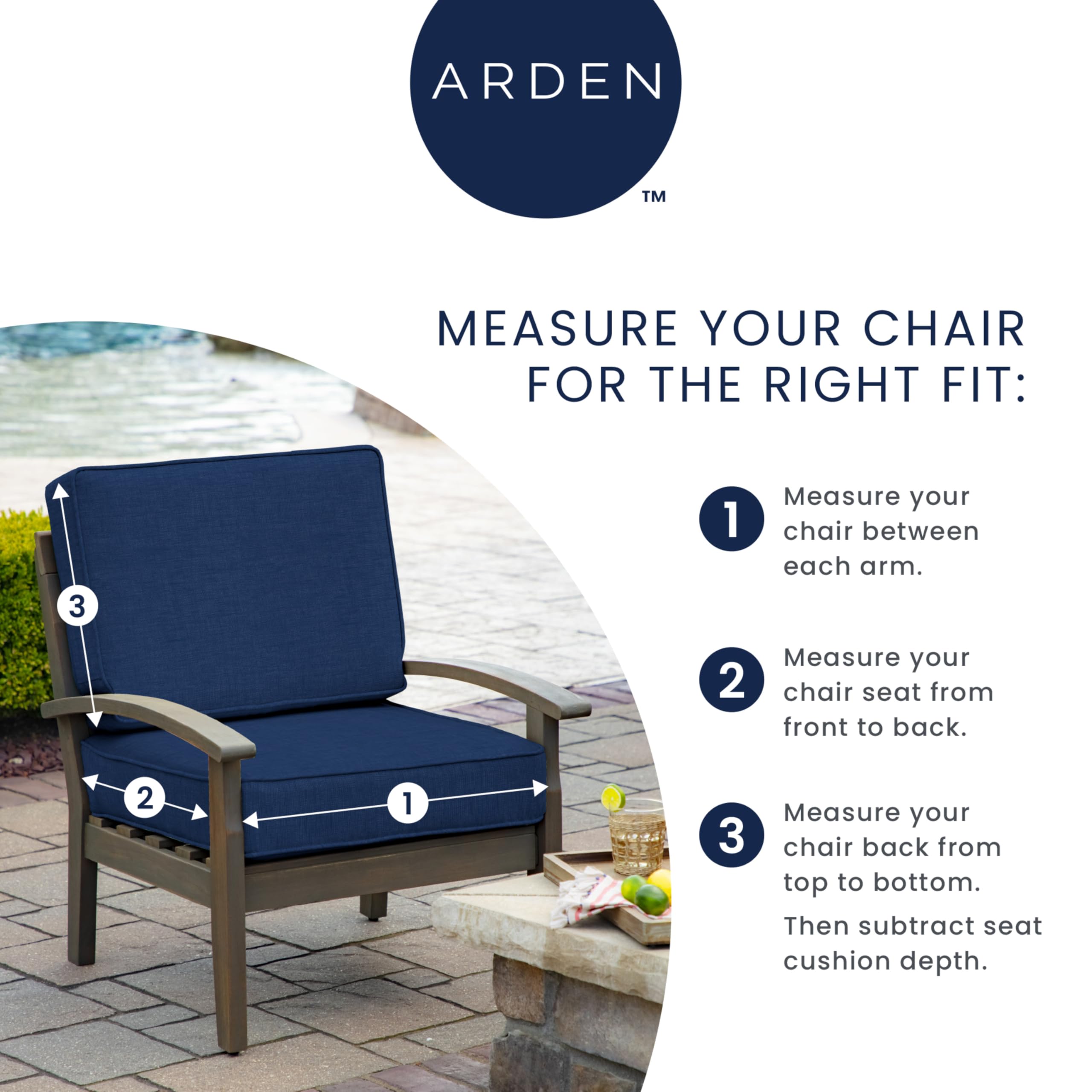 Arden Selections color Amalfi Blue Tile resistente a la decoloración solar