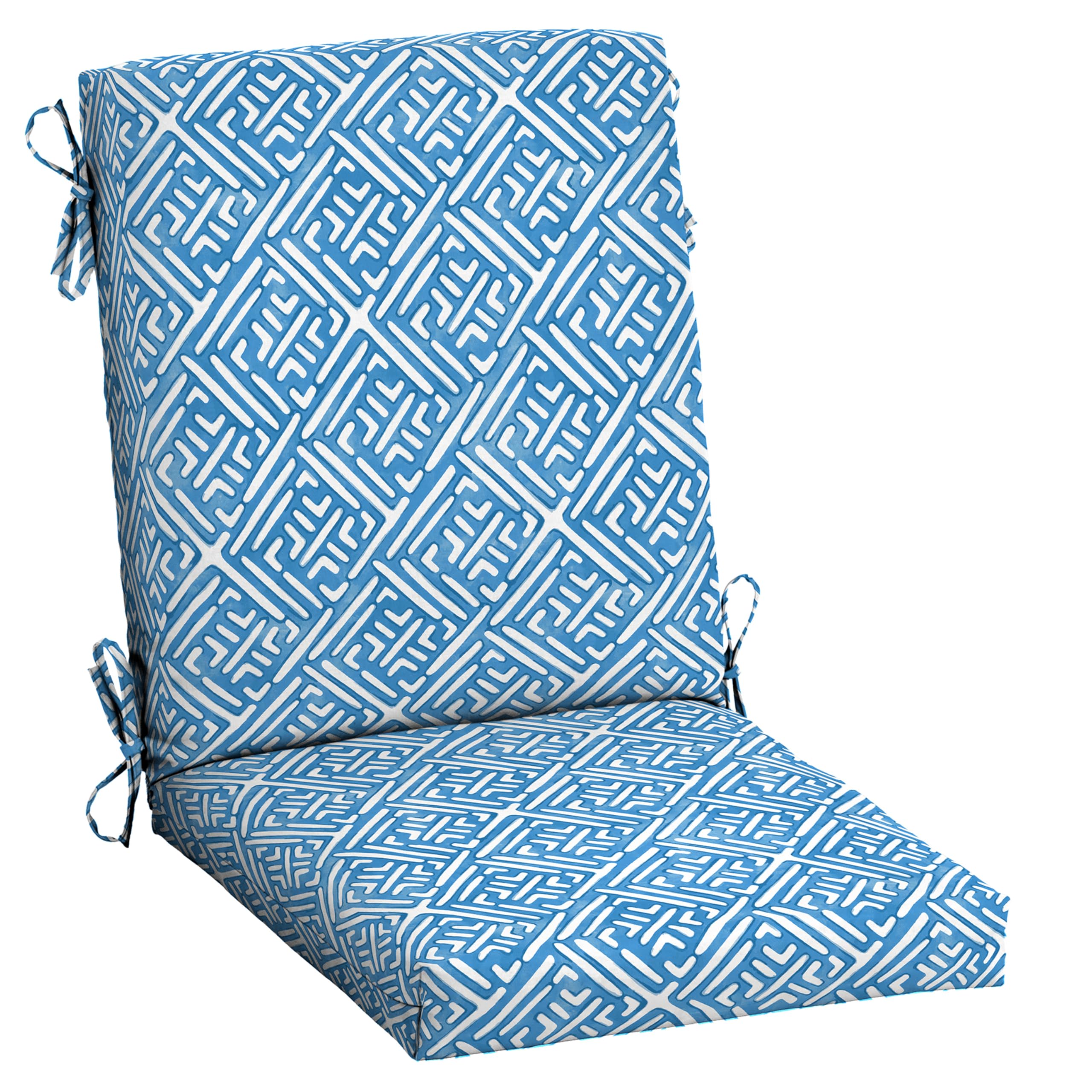 Arden Selections cojín frontal Amalfi Blue Tile mostrando diseño y protección