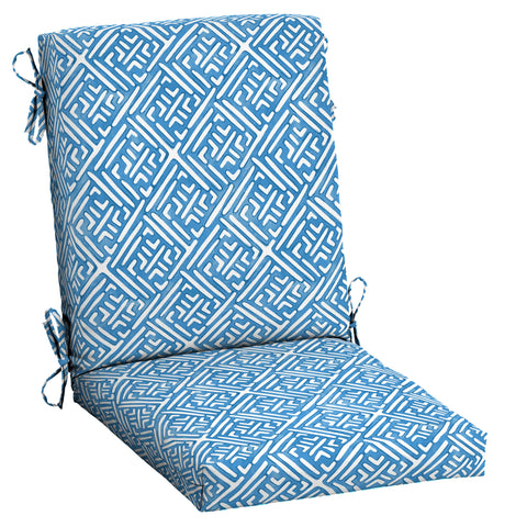 Arden Selections cojín frontal Amalfi Blue Tile mostrando diseño y protección