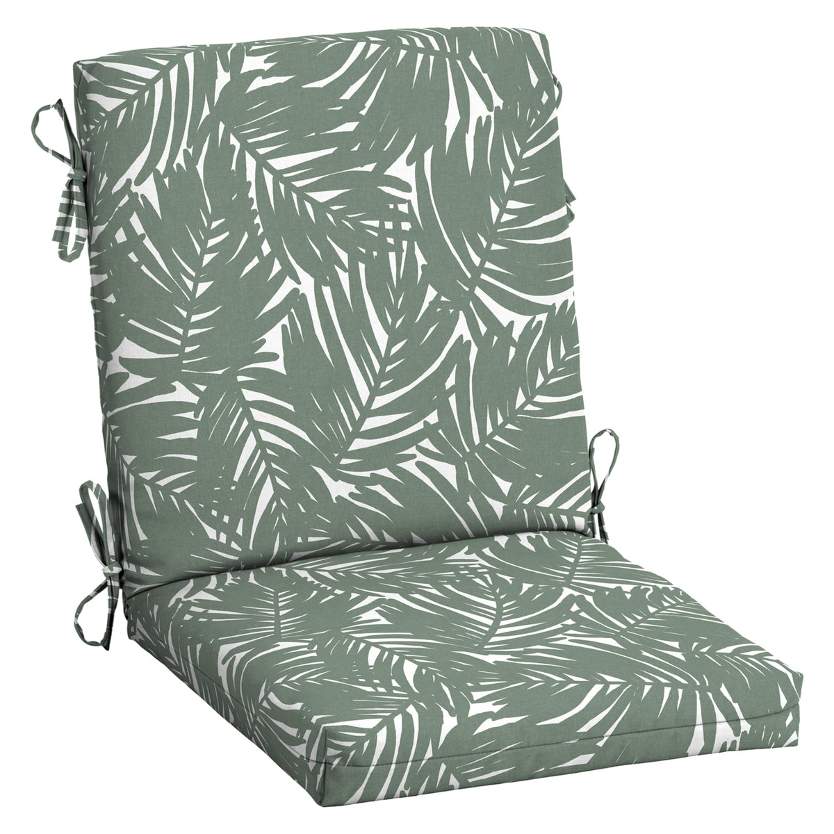 Arden Selections cojín frente Sage King Palm muestra diseño acogedor