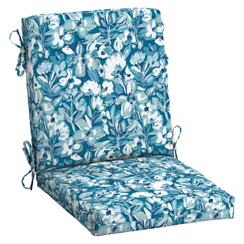 Arden Selections cojín frontal aqua blue fusion floral, color duradero