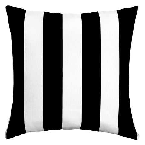 Arden Selections cojín frontal Black Cabana Stripe, atractivo y resistente